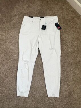 LuLaRoe White Distressed Jeans